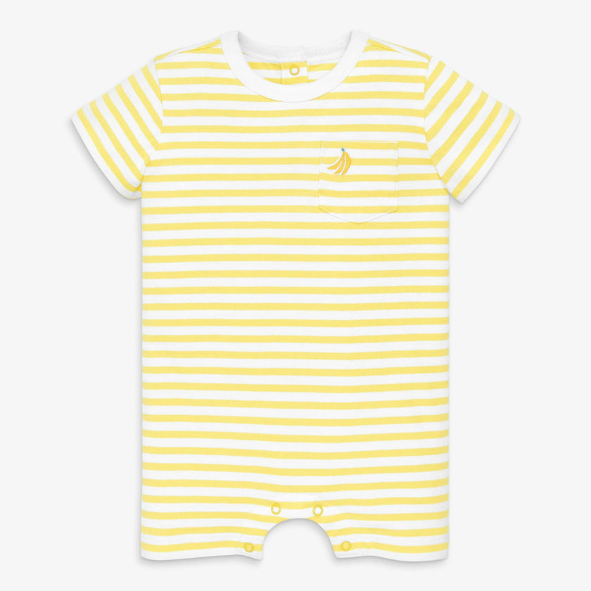 Baby embroidered stripe pocket shortie