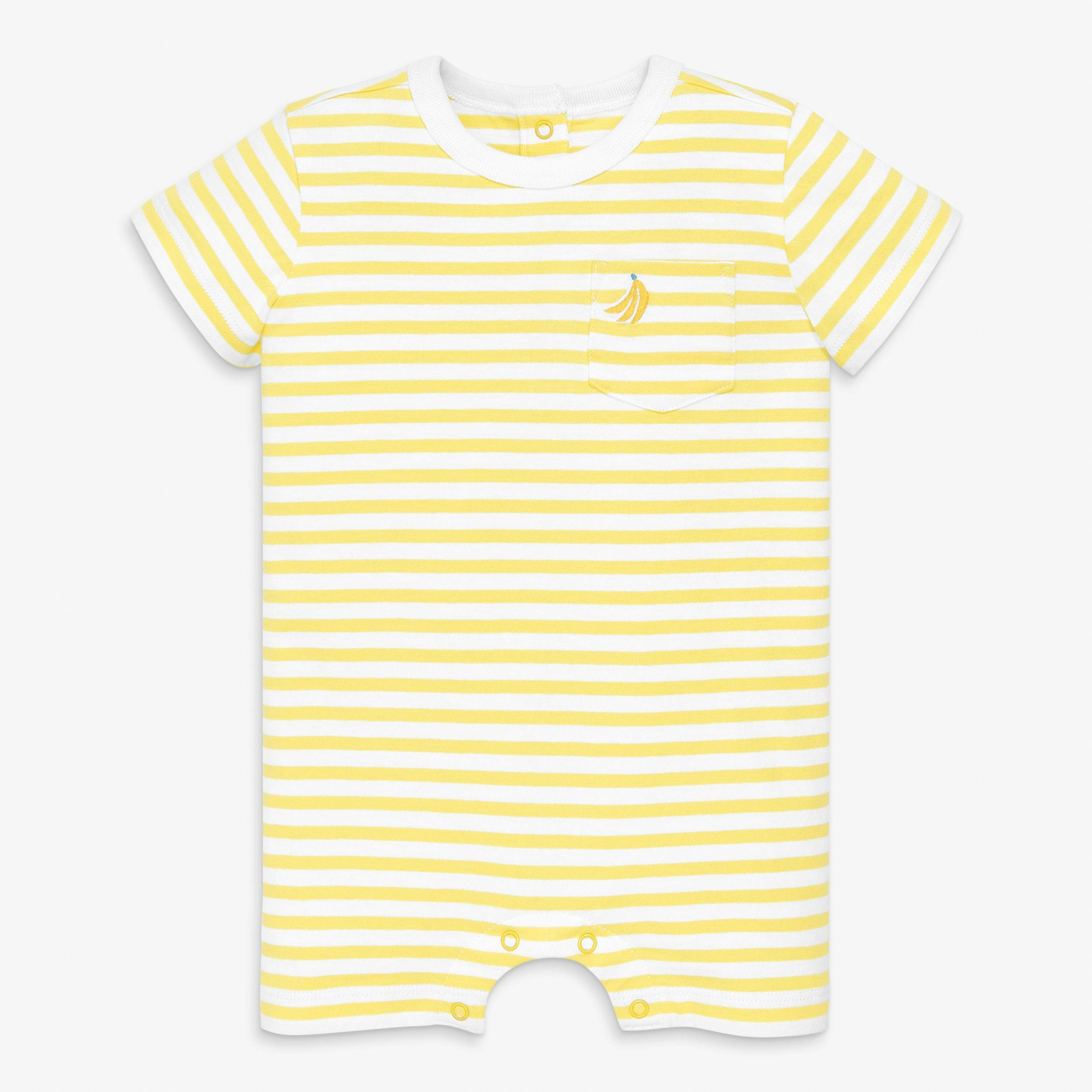 Baby embroidered stripe pocket shortie