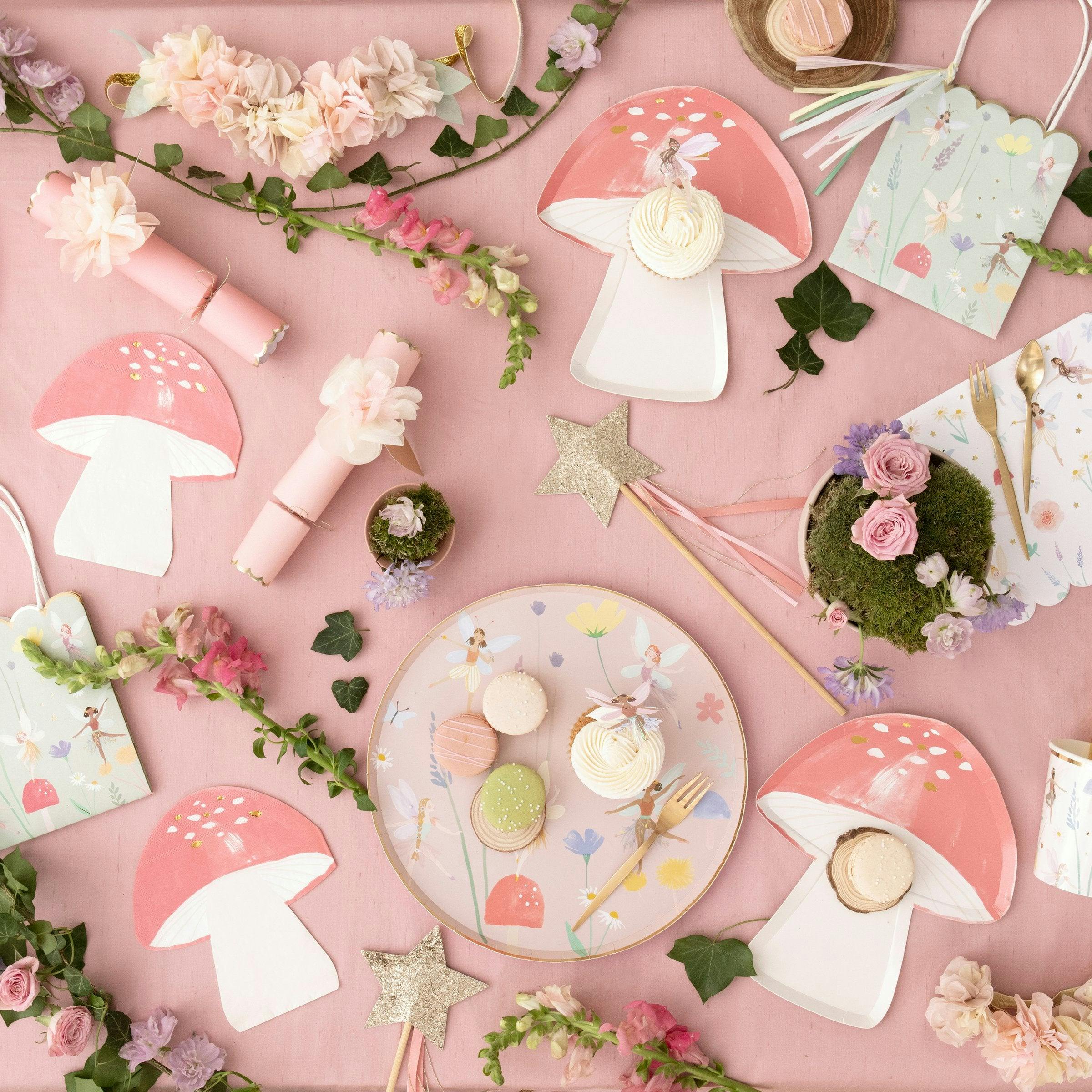 Fairy Mushroom Plates