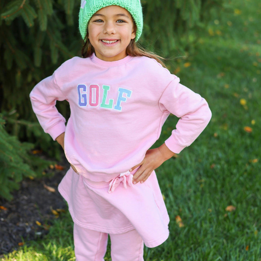 Golf Sweatshirt, Pink