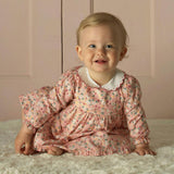 Floral Scalloped Collar Dress and Bloomers