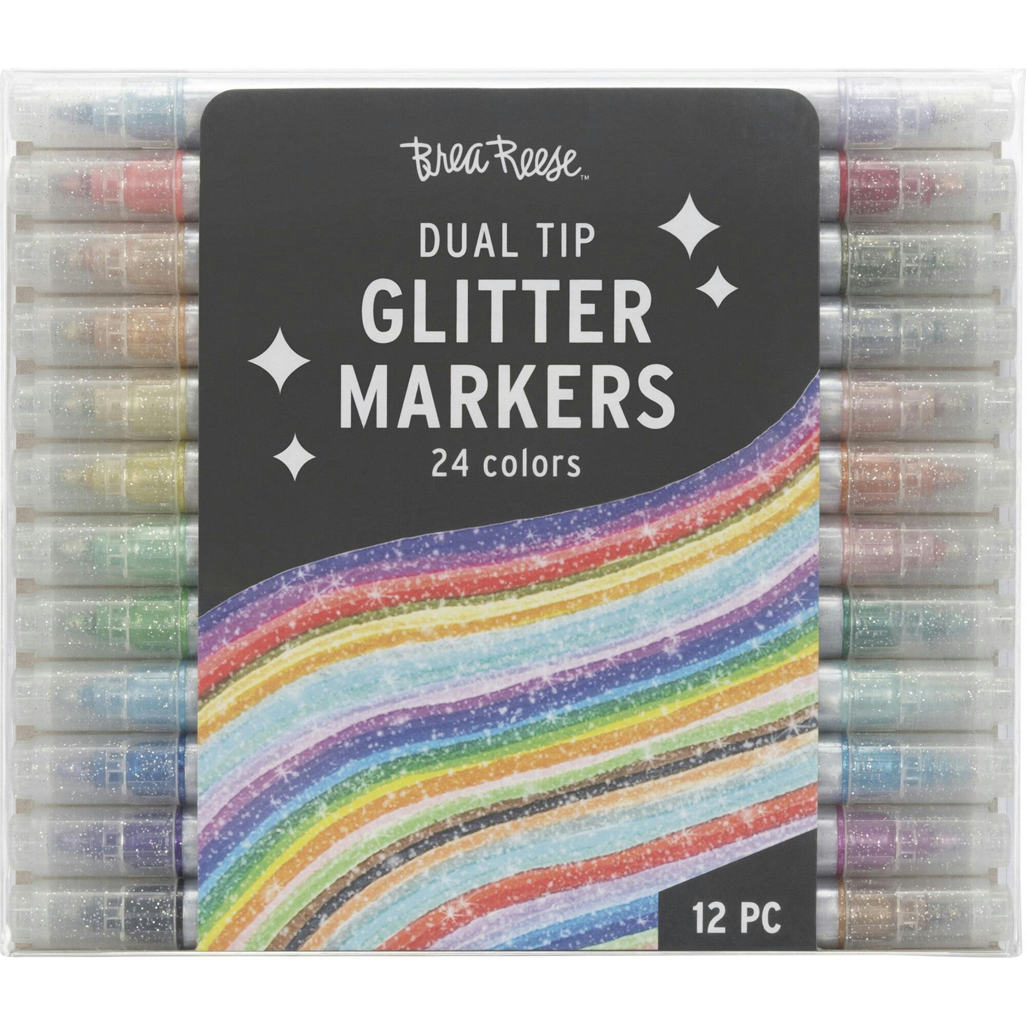 Brea Reese: Dual Tip Markers - Glitter 12ct
