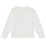 TARTINE ET CHOCOLAT Embroidered Floral Sweater - Nacre