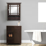 Neal Wooden Medicine Cabinet with Mirrored Door
