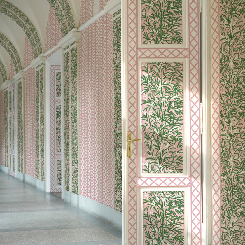Papier peint MIMOSAS coloris Rose
