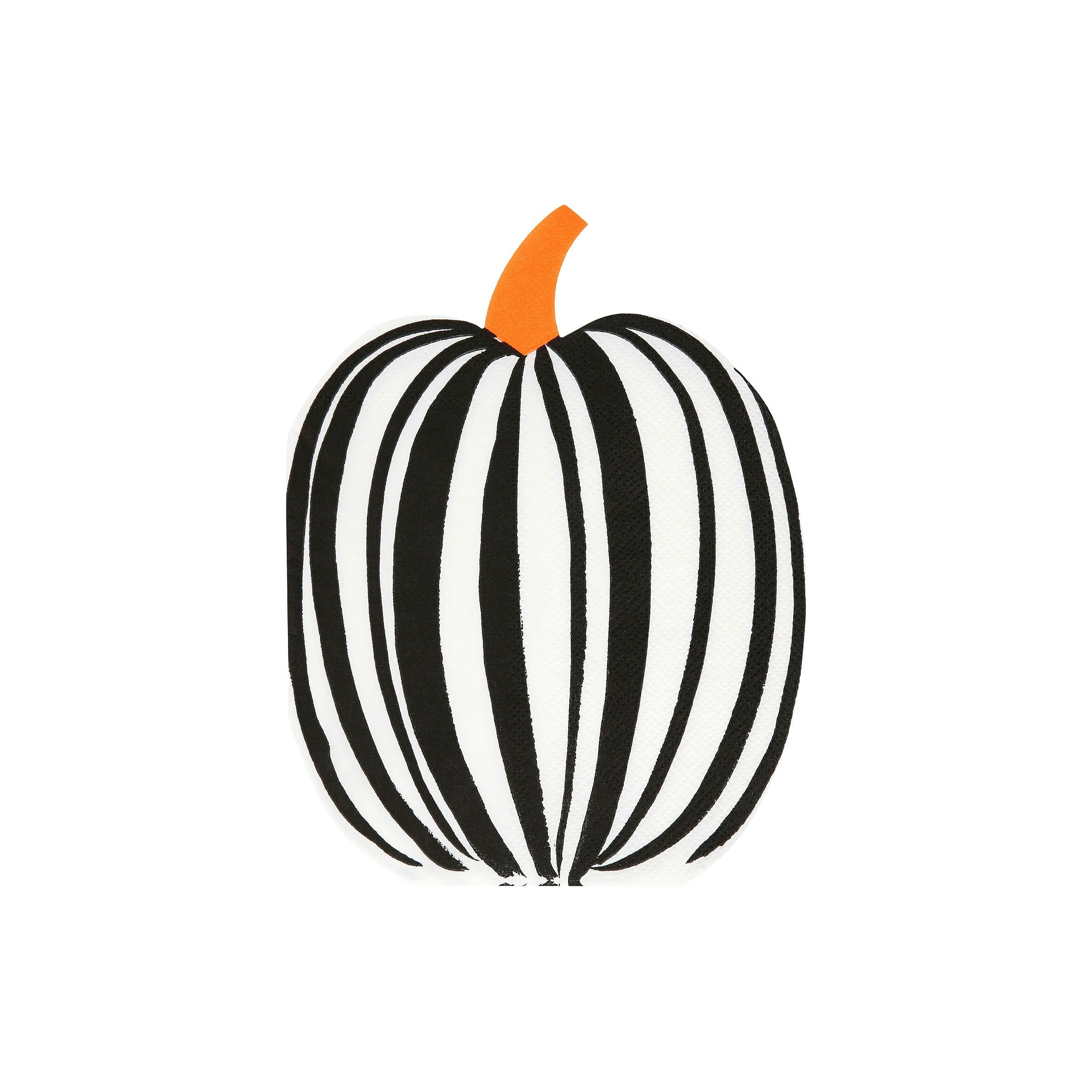 Stripe Pumpkin Napkins