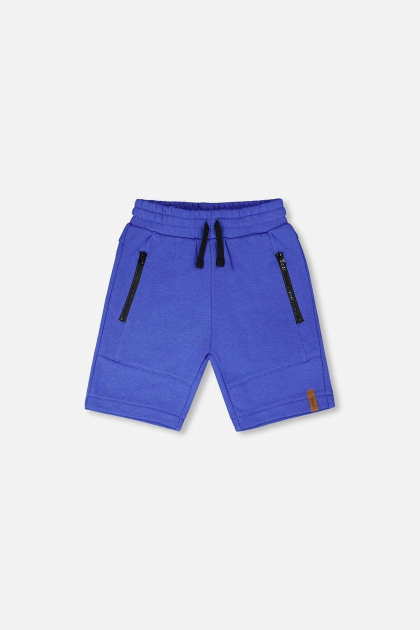 French Terry Shorts With Cross Seams