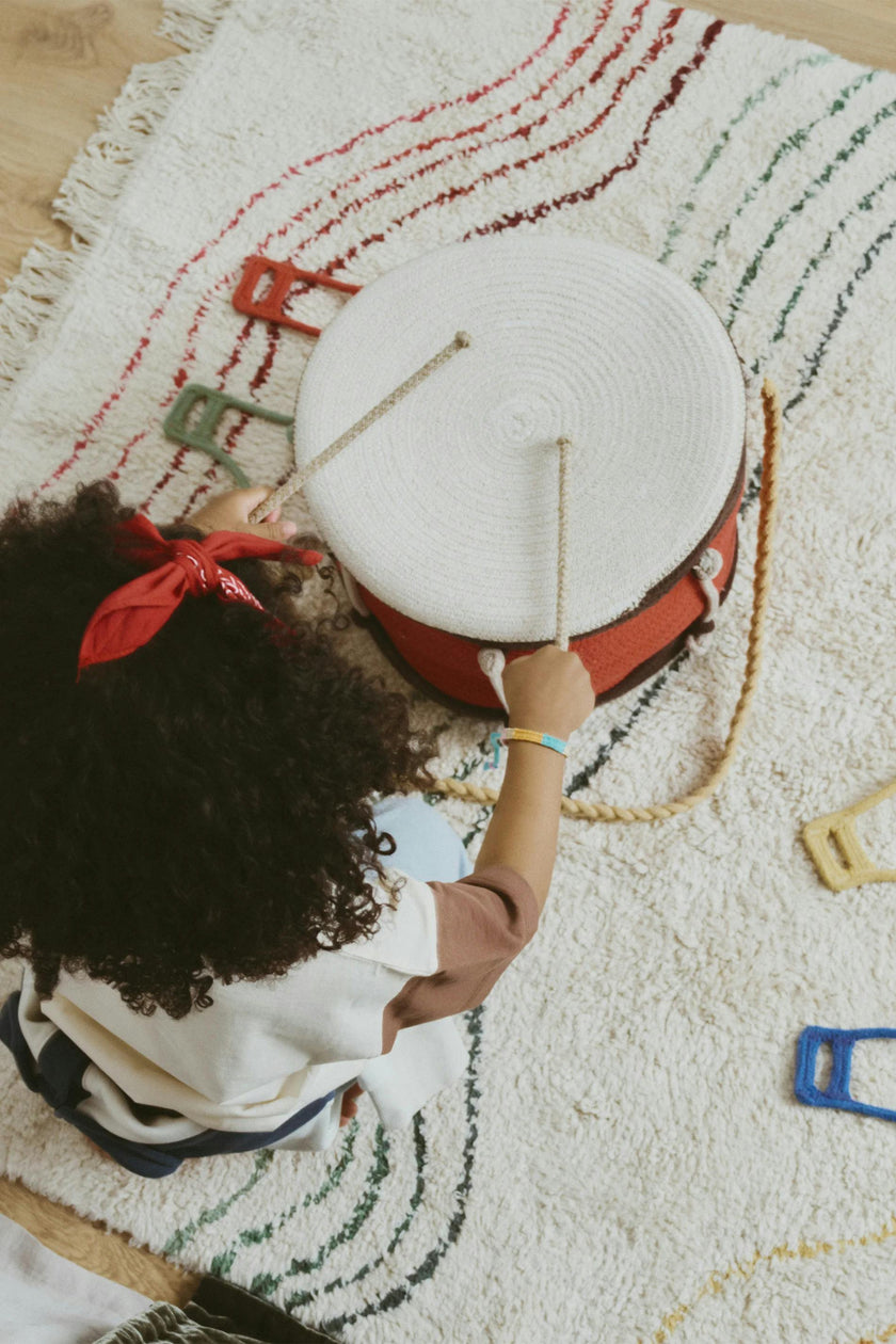 Washable Play Rug Musical Notes Colors
