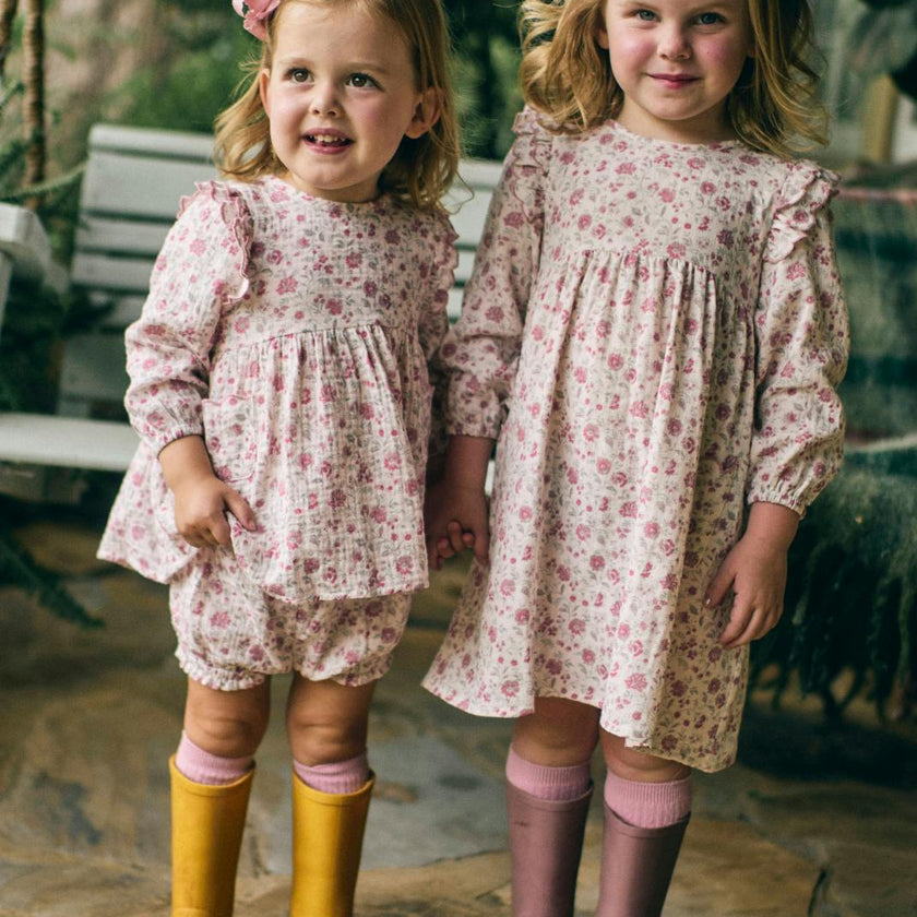 Kate Baby Set in Blushing Blooms