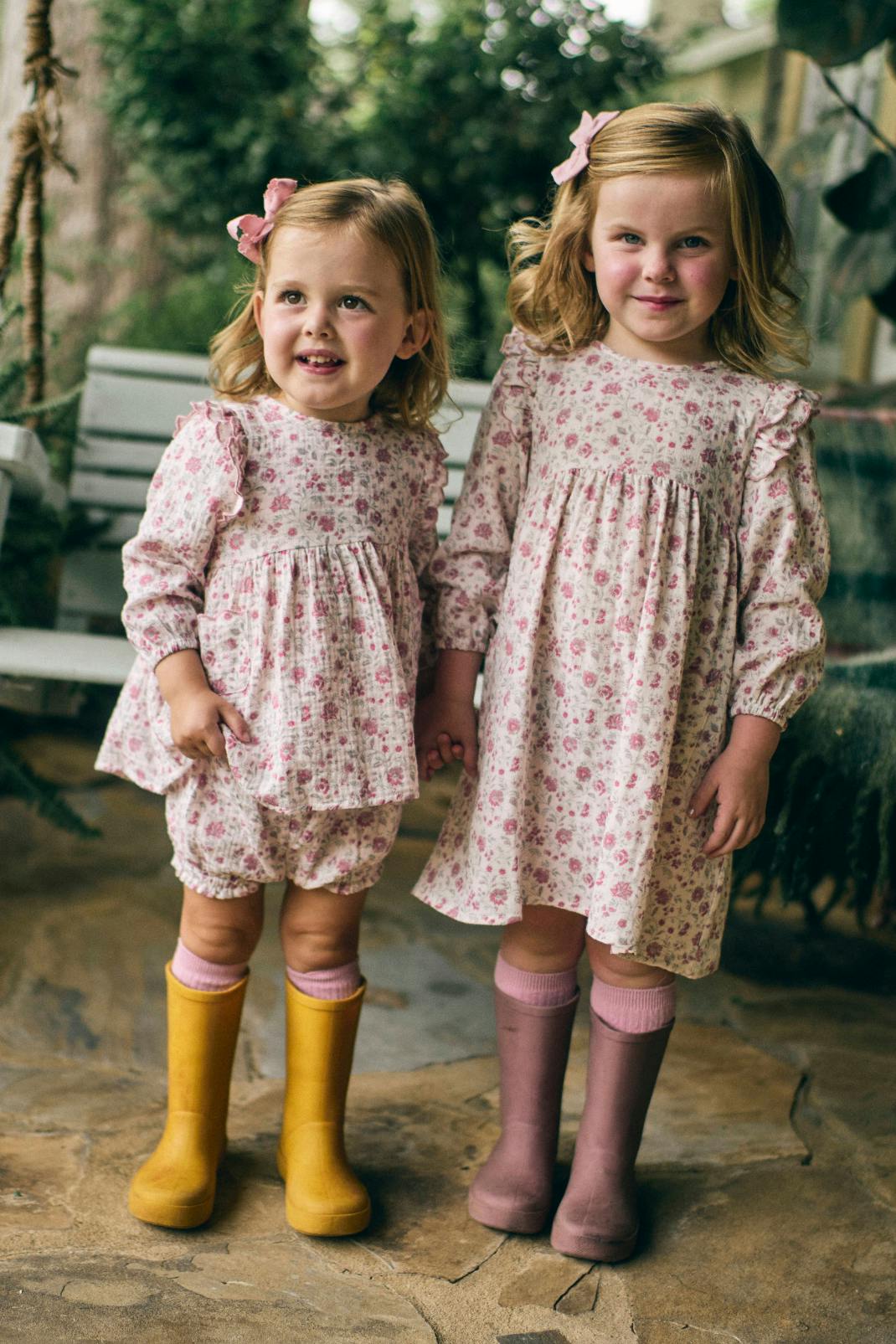 Kate Baby Set in Blushing Blooms