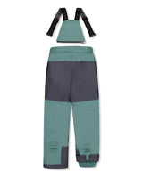 Two Piece Play Snowsuit Blue Camouflage Print With Green Pants