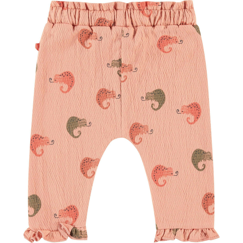Chameleon Graphic Cinched Waist Pants