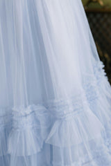Celestine Skirt in Misty Blue