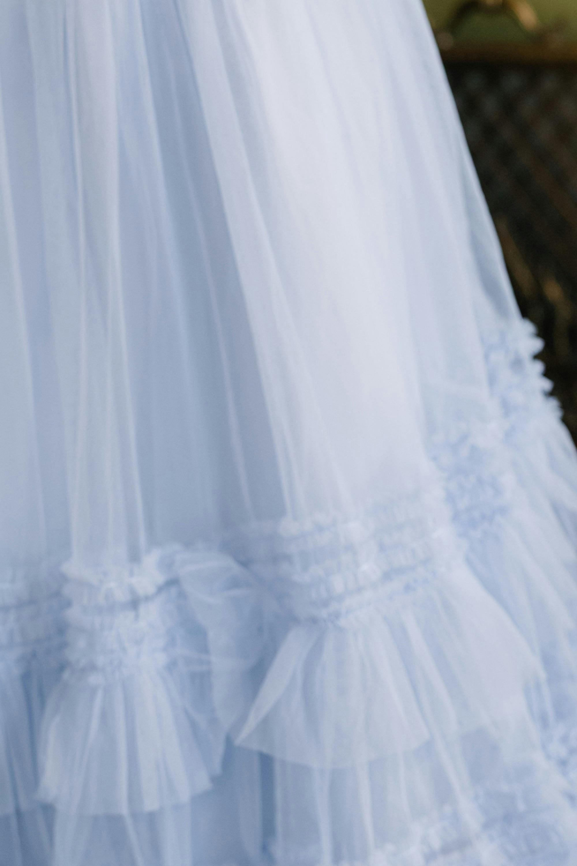 Celestine Skirt in Misty Blue