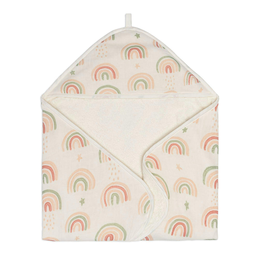 Parker Rainbow Hooded Baby Bath Towel