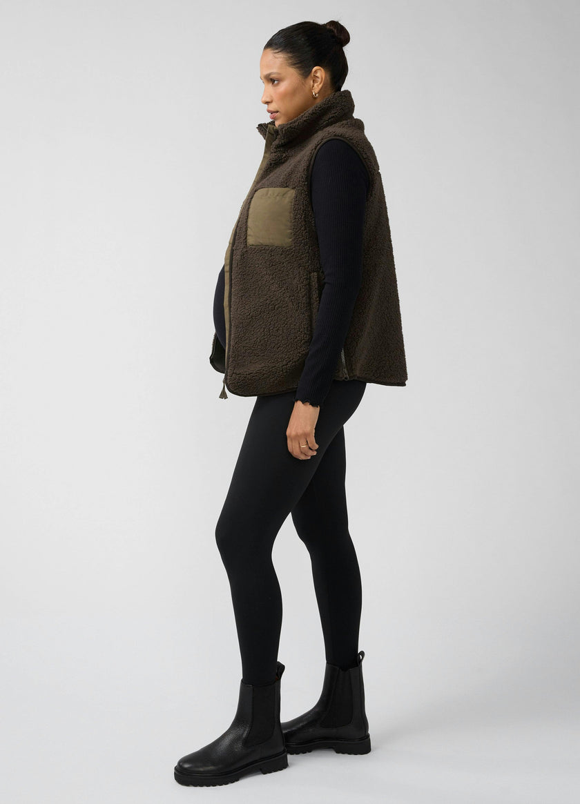 Sherpa Maternity Vest with Baby Carrier Insert
