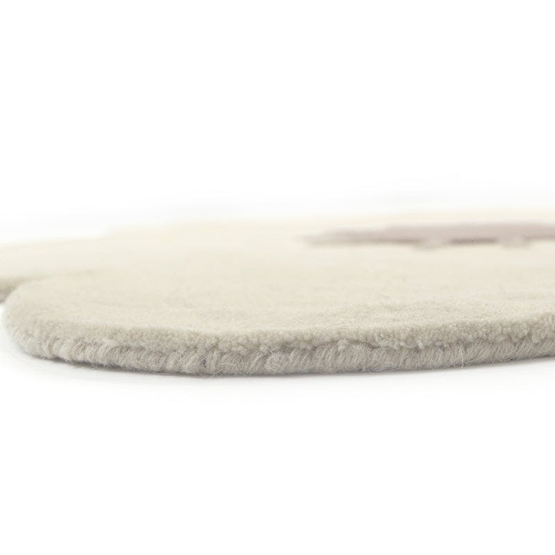 Hand-Tufted Wool Velvet Flower Rug