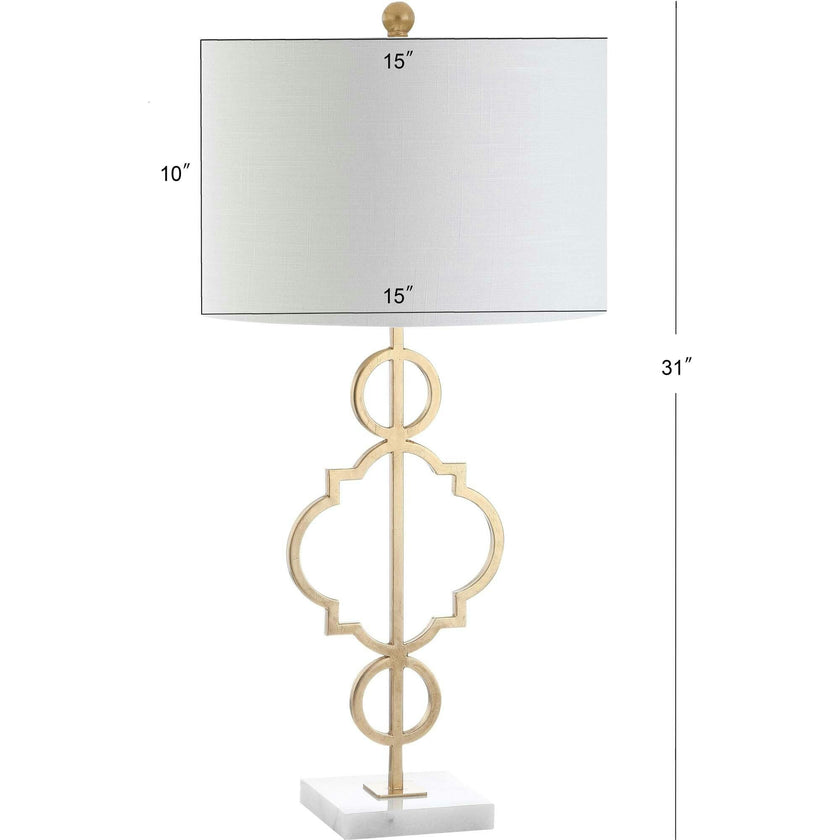July 31" Modern Contemporary Metal LED Table Lamp