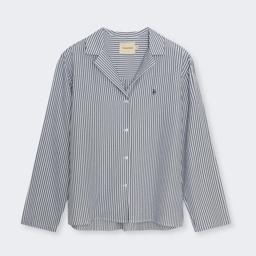 Alheli Woman Shirt  Summer Midnight Stripes