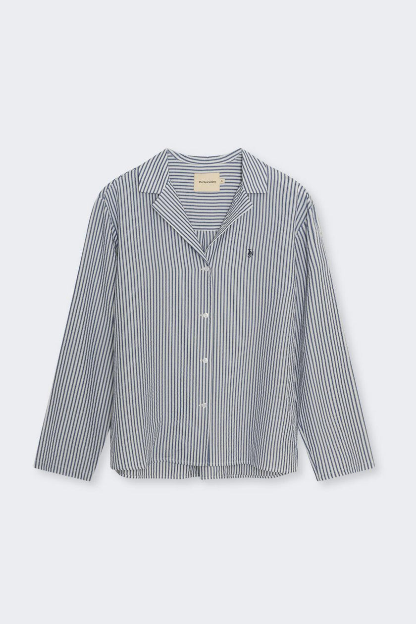 Alheli Woman Shirt  Summer Midnight Stripes