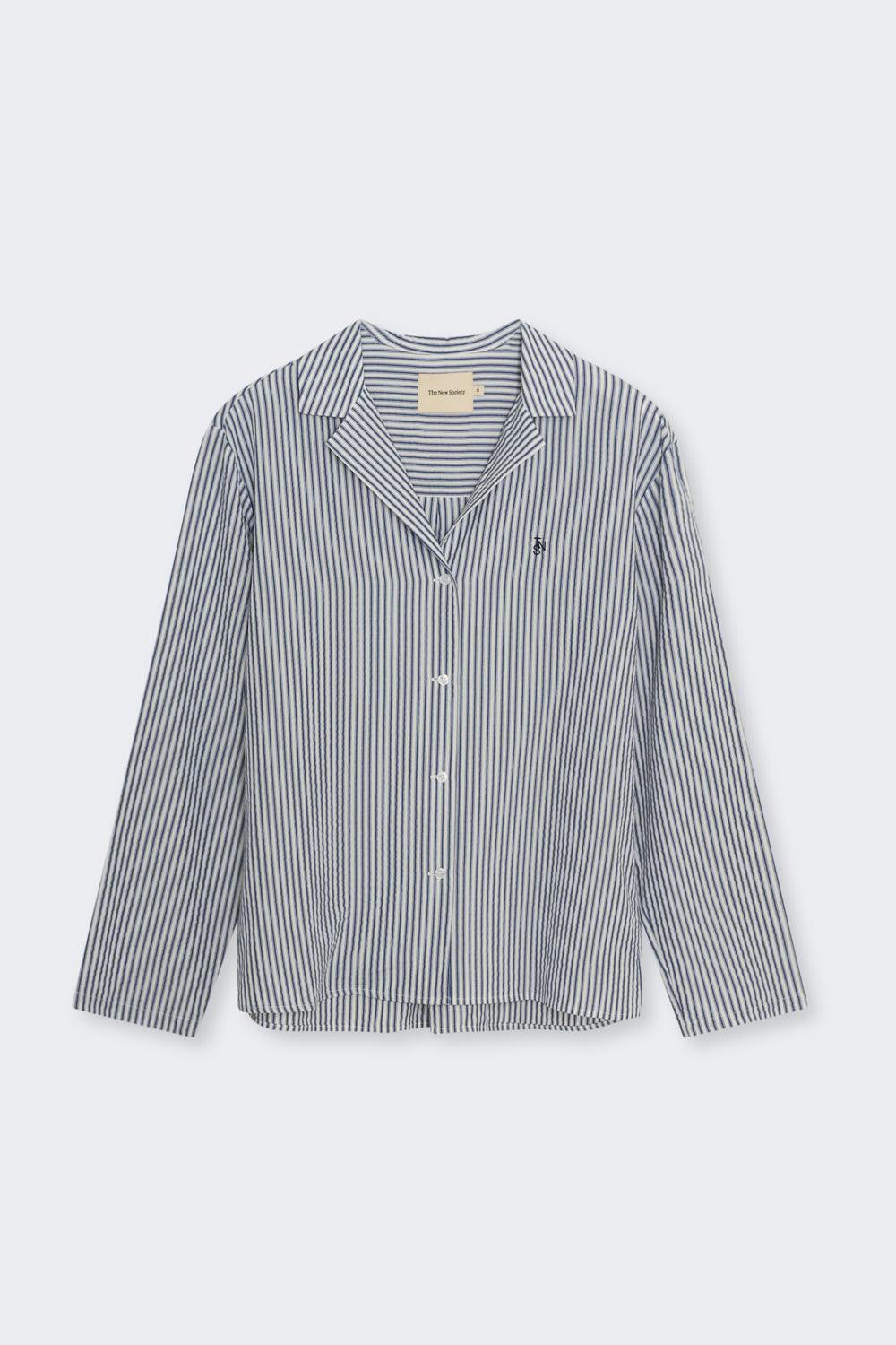 Alheli Woman Shirt  Summer Midnight Stripes