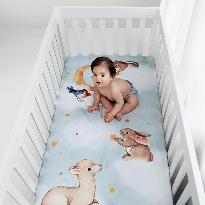 Goodnight Wonderland Standard Crib Sheet