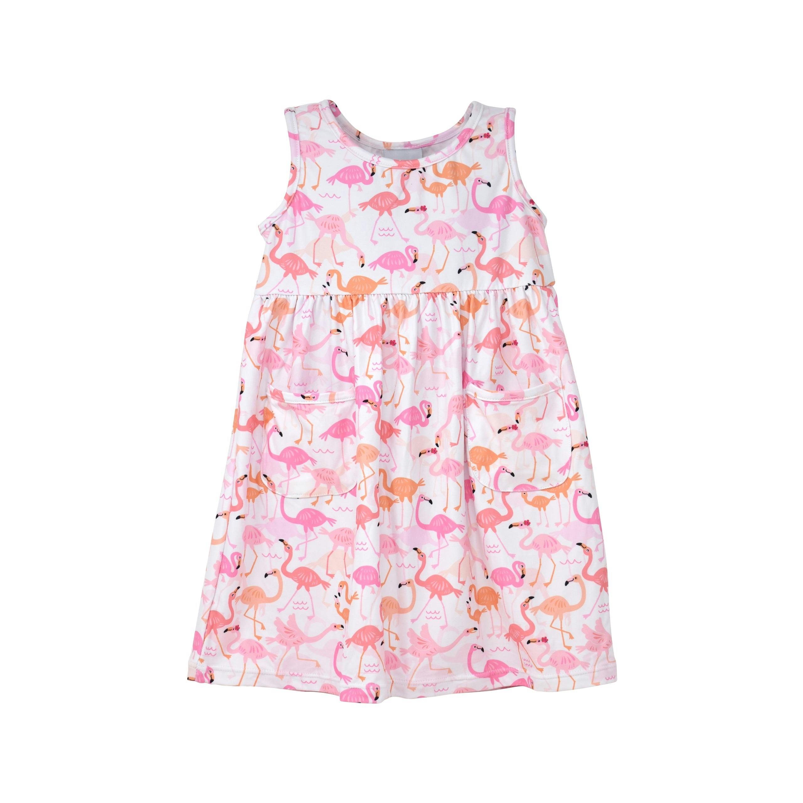 UPF 50+ Dahlia Sleeveless Tee Dress w/ Pockets