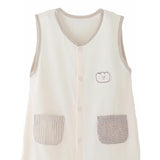 Cream Bear Pocket Romper