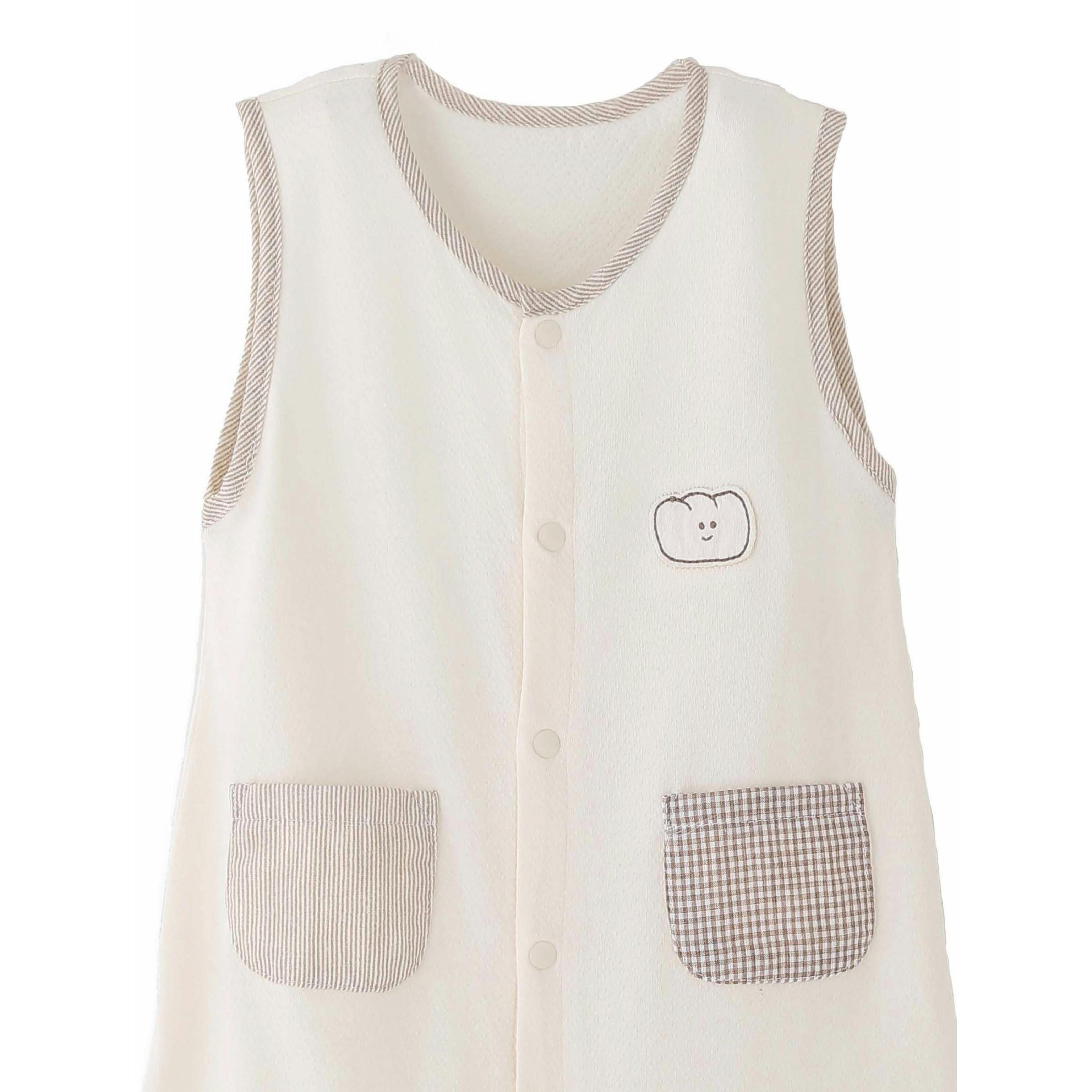 Cream Bear Pocket Romper