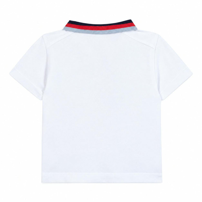 TARTINE ET CHOCOLAT Badminton Baby Polo - Blanc