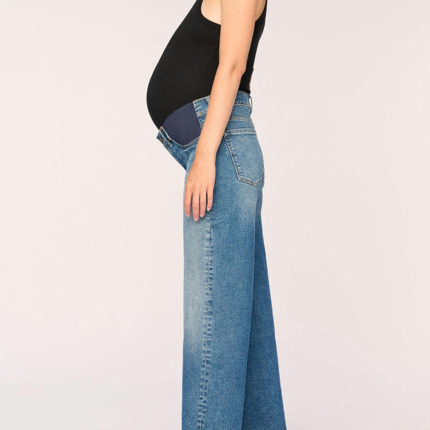 Hepburn Maternity Wide Leg Vintage Jeans | East Lake