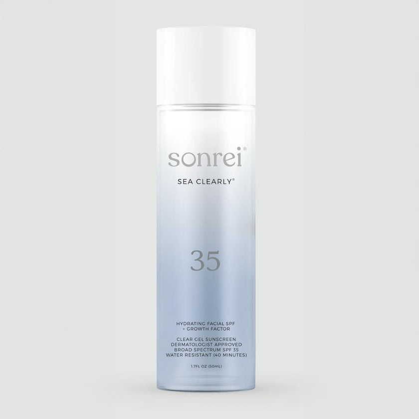 Sea Clearly Hydrating SPF 35+ Kinetin-Growth Factor Clear Face Sunscreen Gel/Primer