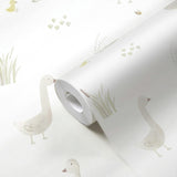 Charlie Goose & Duckling Nursery Wallpaper