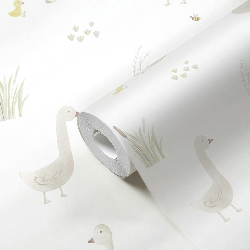 Charlie Goose & Duckling Nursery Wallpaper