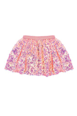 Sequins Skirt with Elastic Waistband