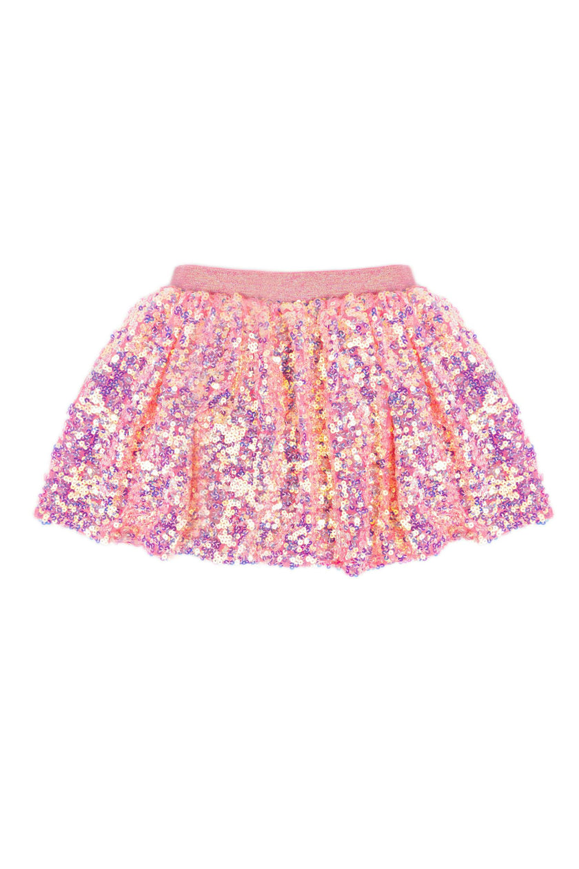Sequins Skirt with Elastic Waistband