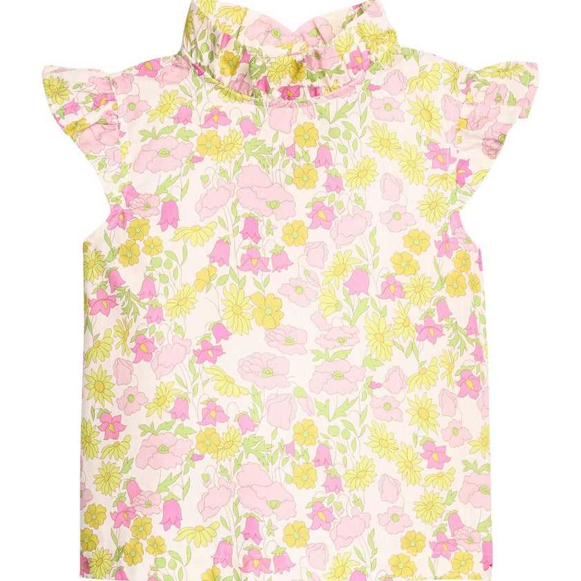 Angel Sleeve Tinsley Top - Bedford Buttercup