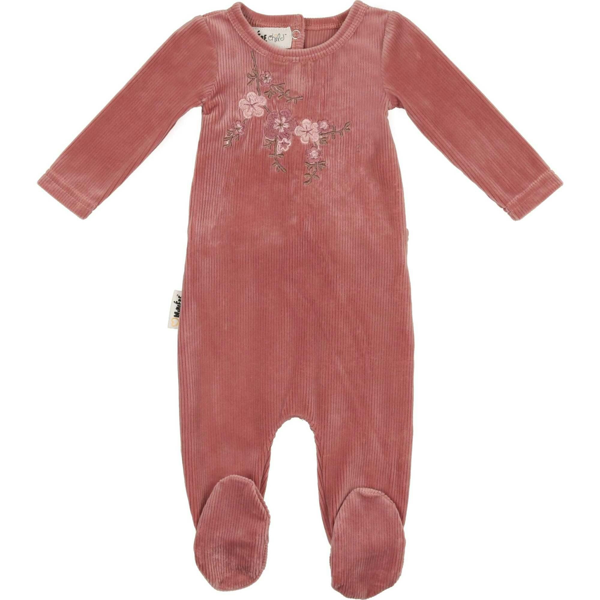 Cherry Blossom Long Sleeve Footie