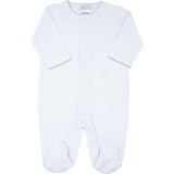 Sage Polka Dot Pima Footie