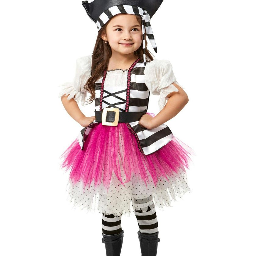 Girls' Posh Little Pirate Girl Costume for Toddlers