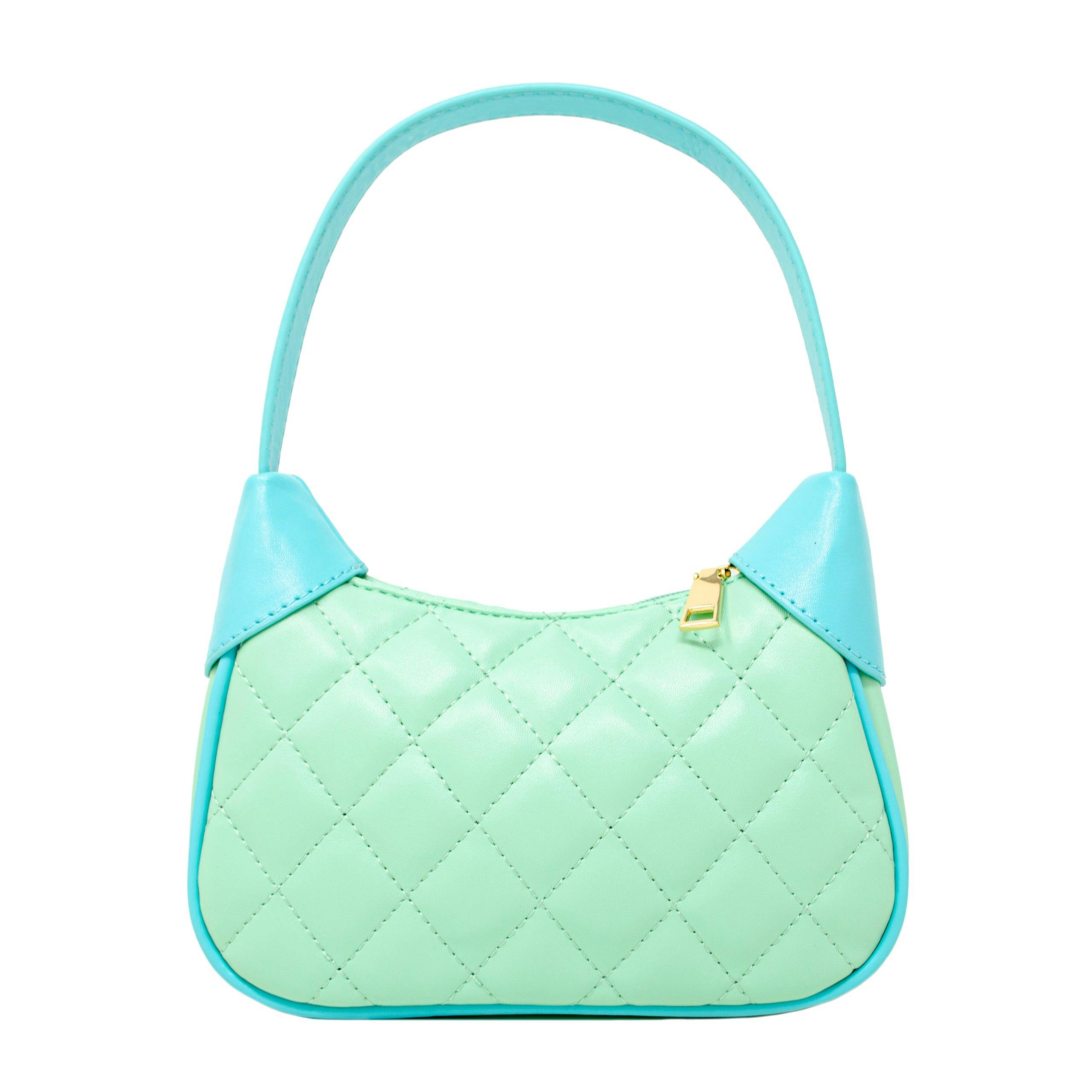 Quilted Zip Top Shoulder Bag