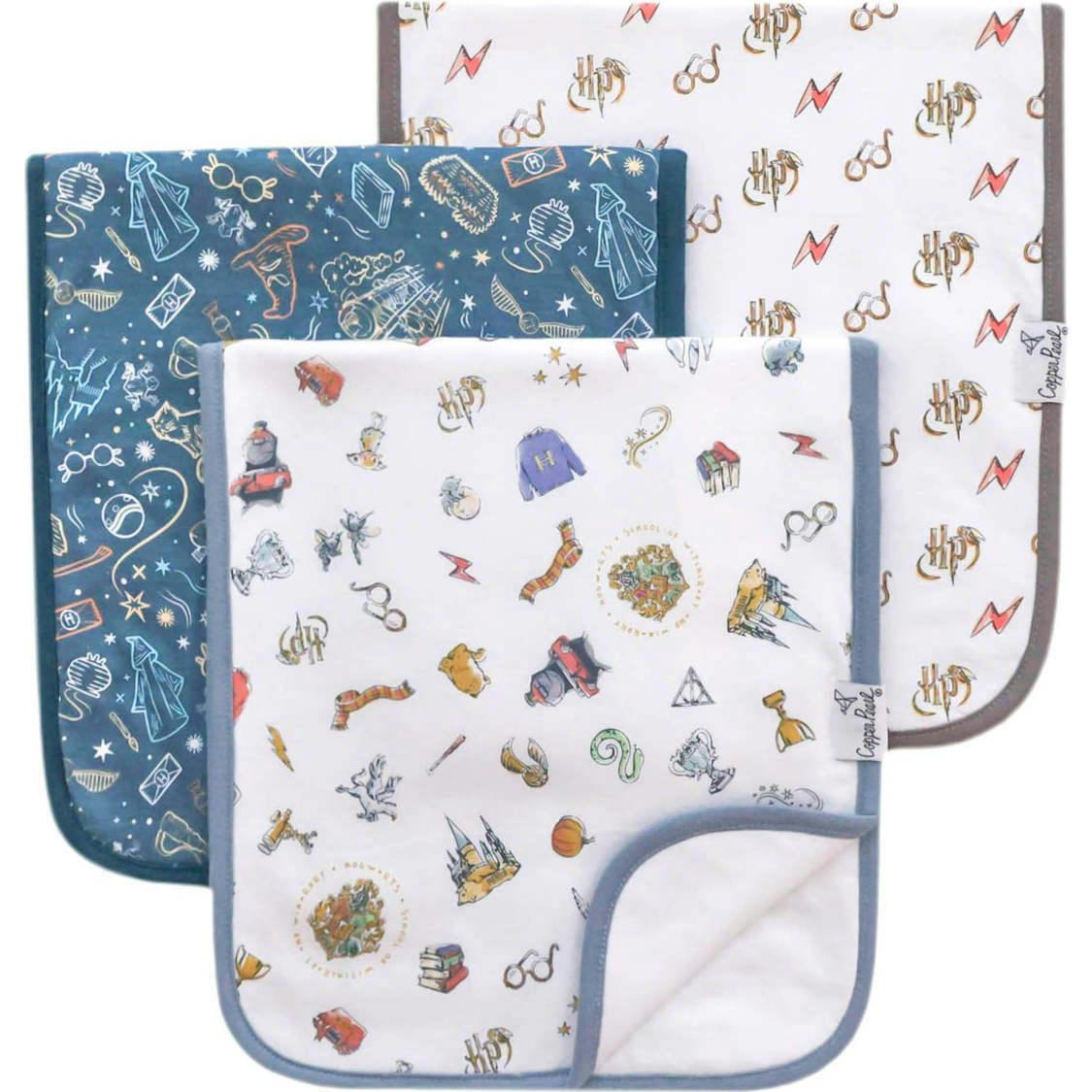 Premium Cotton Fleece Burp Cloth Set