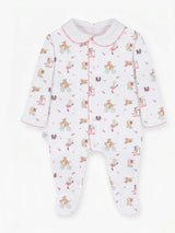 Roller Pups Girl Pima Cotton Baby One-Piece Pajamas