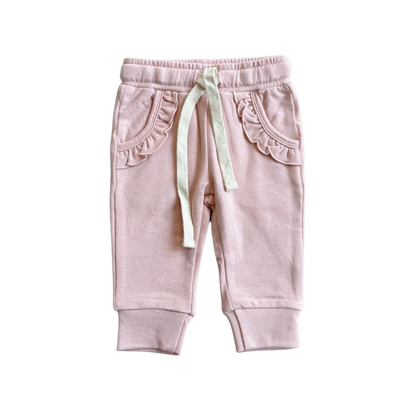 Girl's Joggers in Misty Rose
