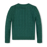 Organic Crew Neck Cable Sweater