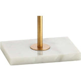 Haines 60" Modern Circle Marble/Metal LED Floor Lamp