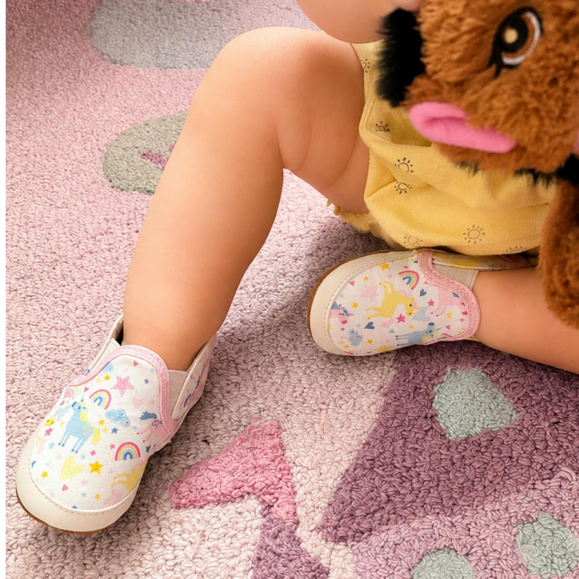 Mini Unicorn Soft Soles in White