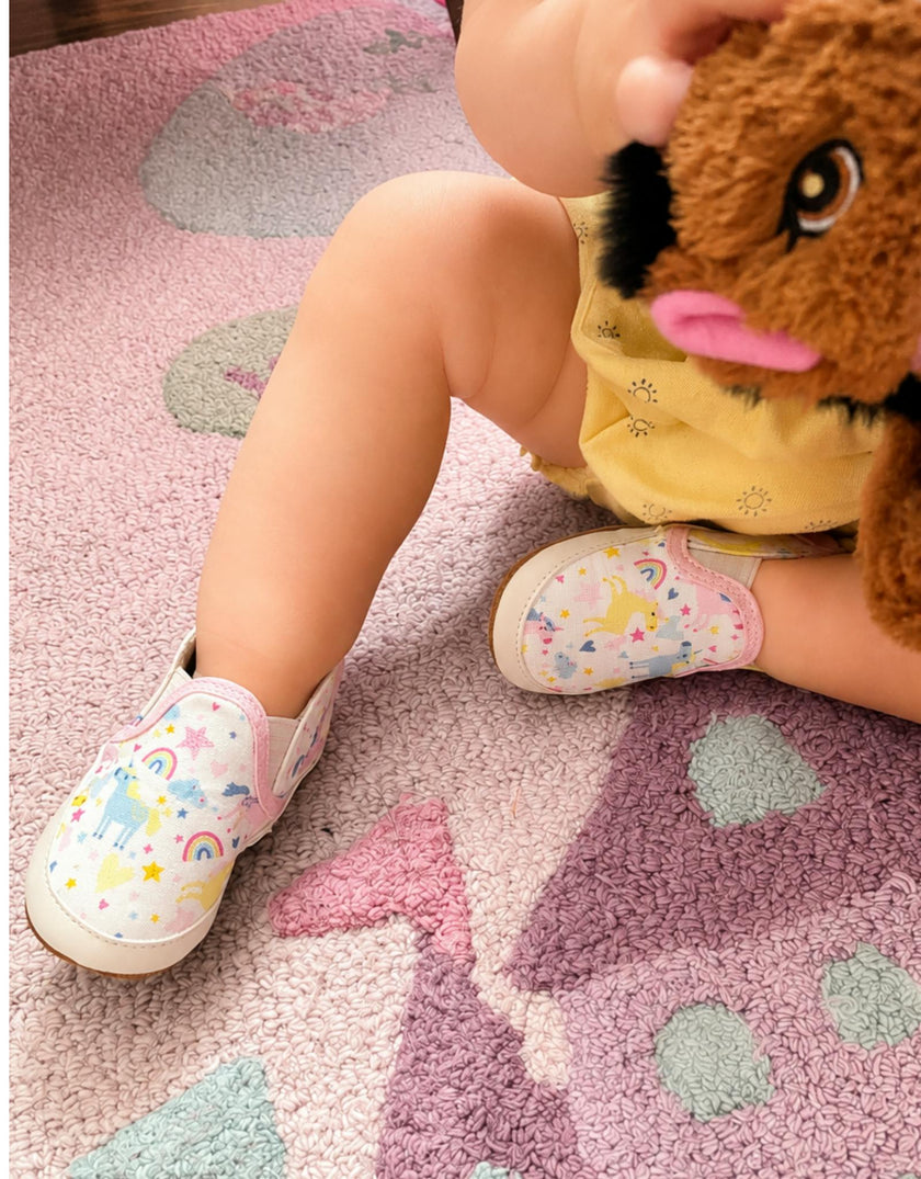 Mini Unicorn Soft Soles in White