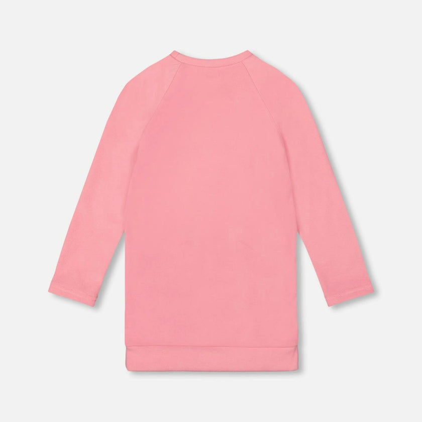 Tunic Tee With Embroidered Pockets Light Pink