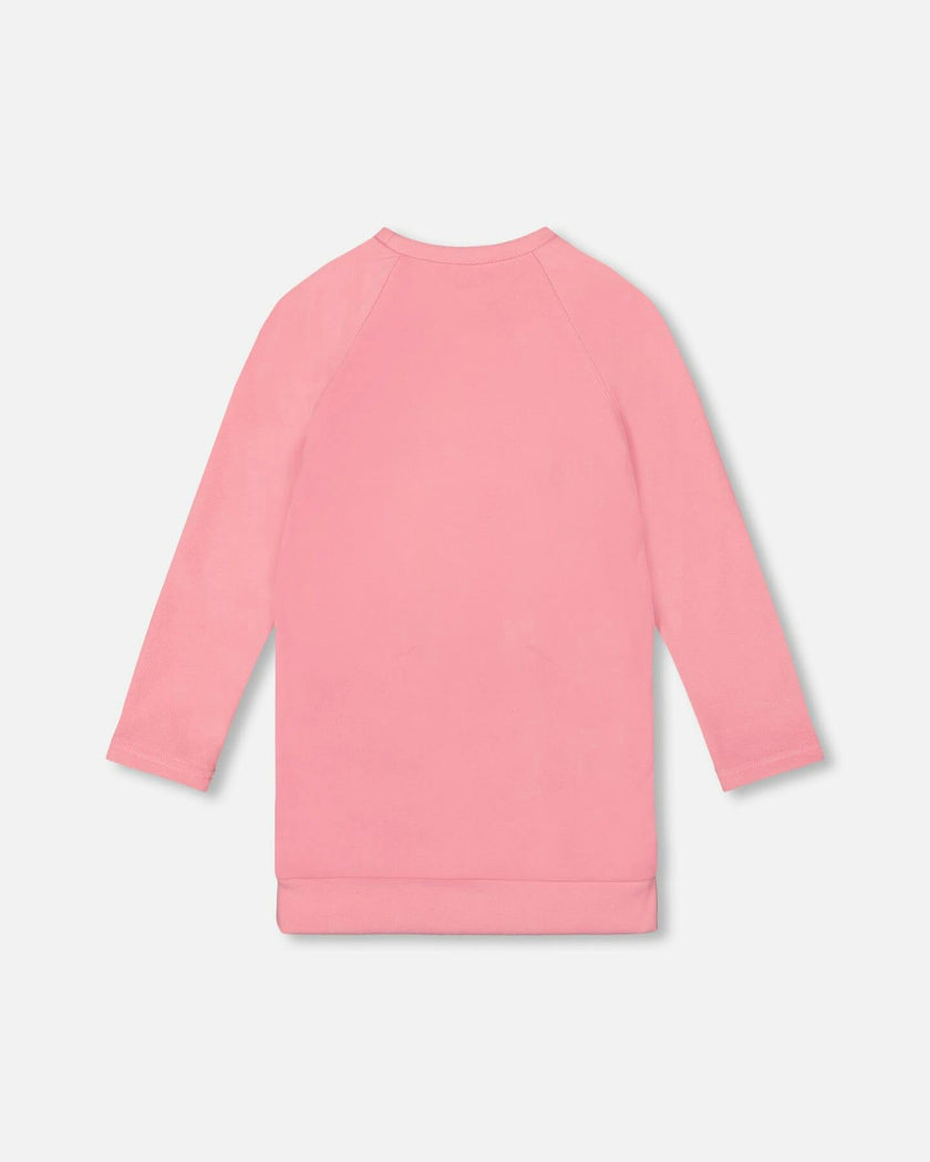 Tunic Tee With Embroidered Pockets Light Pink
